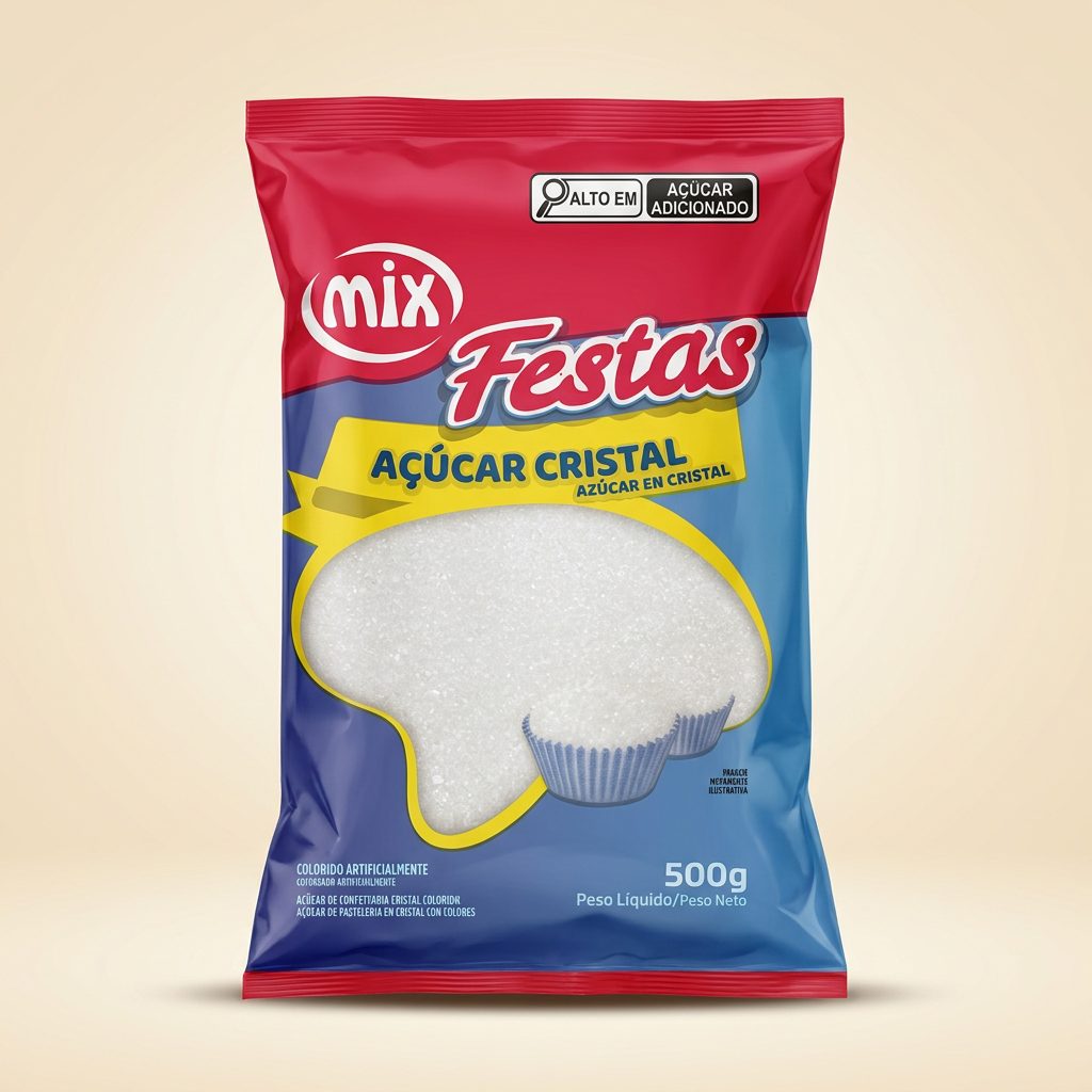 Açúcar Cristal Branco Mix 500 g