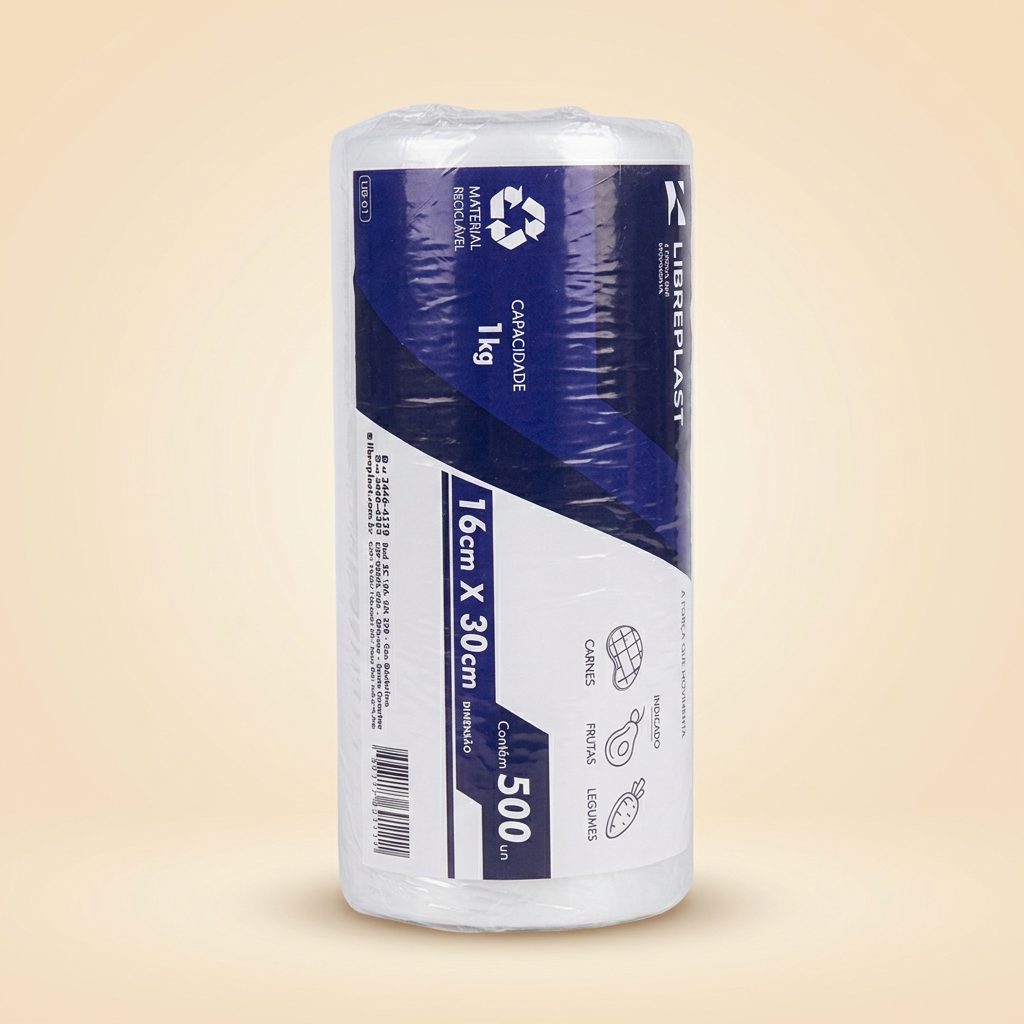 Bobina Picotada 1kg 16x30 — 500 un
