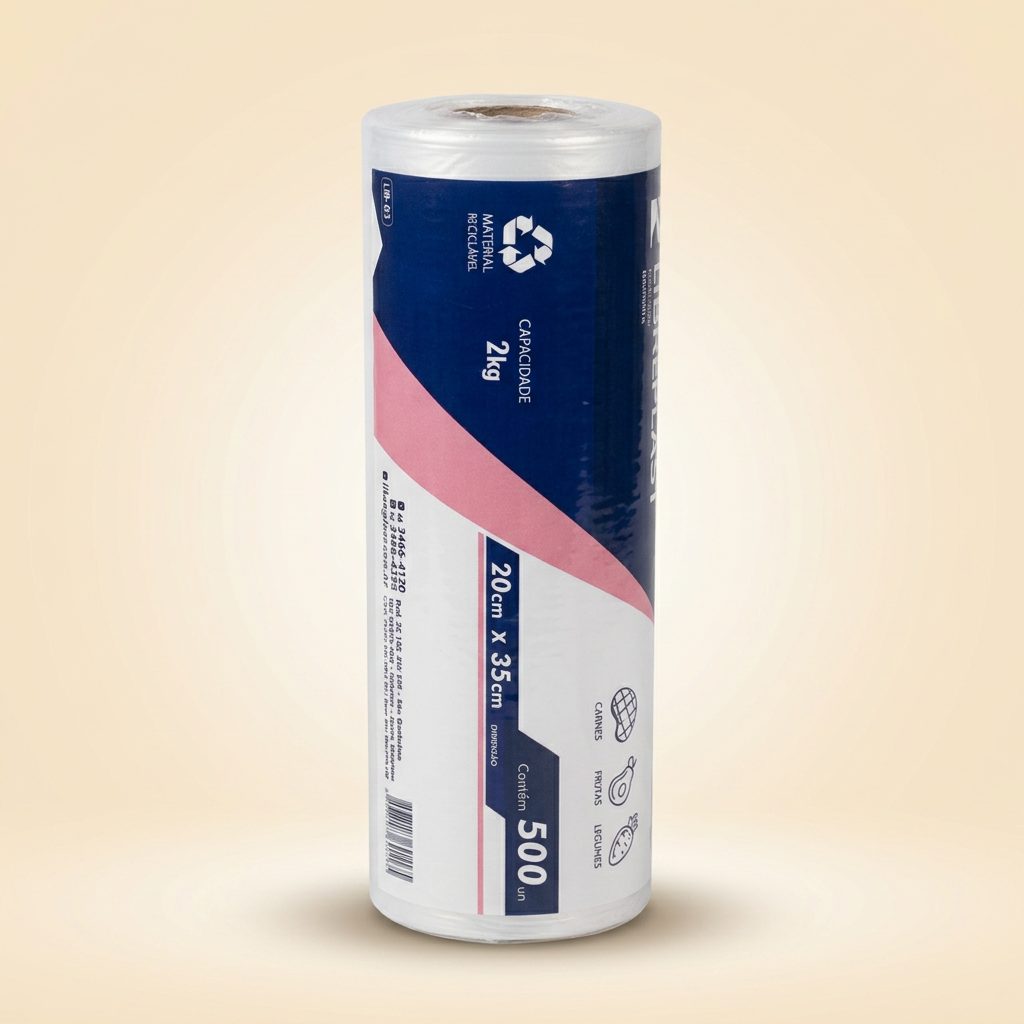 Bobina Picotada 2kg 20x35 — 500 un