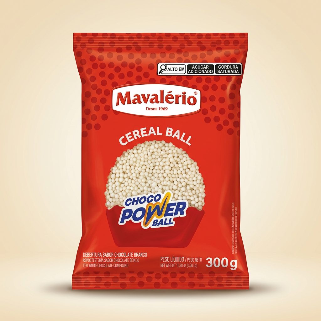 Cereal Ball Choco Power Ball Mavalério 300 g