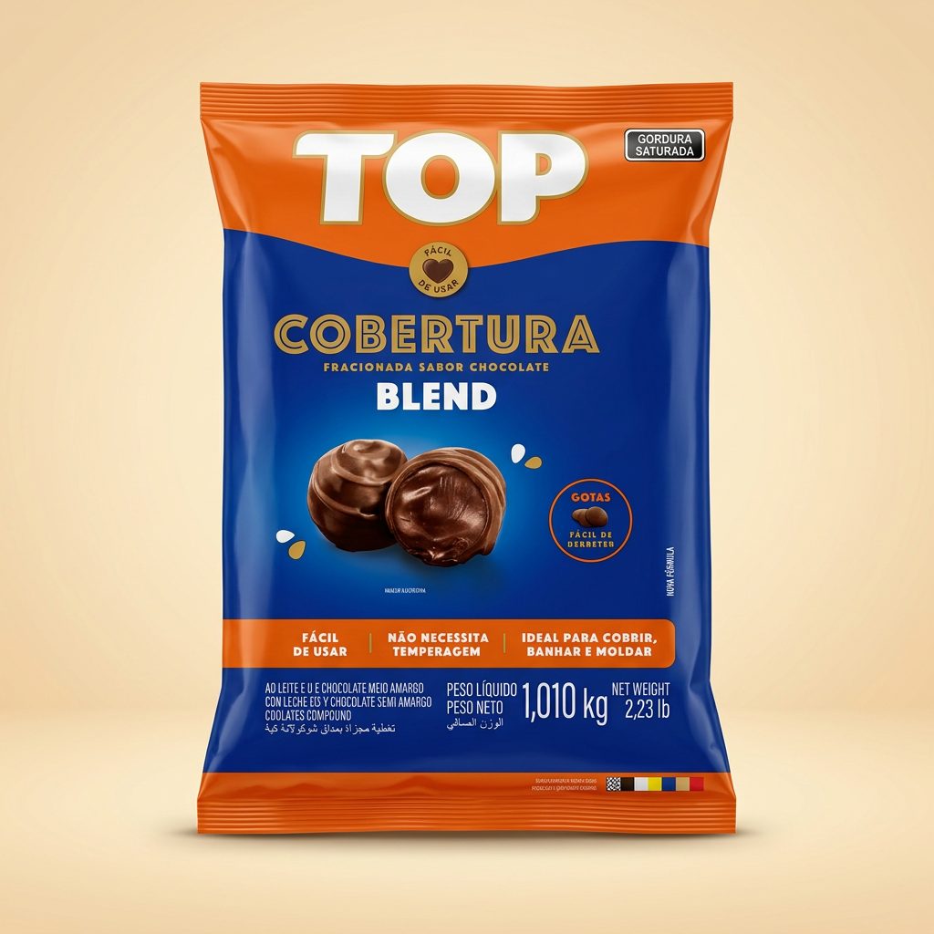 Cobertura Fracionada Top Chocolate Blend 1,010 kg