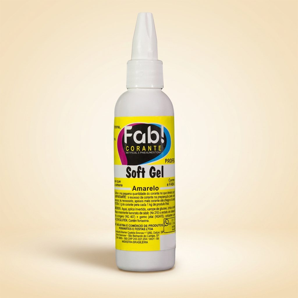 Corante Soft Gel Amarelo 25g — FAB