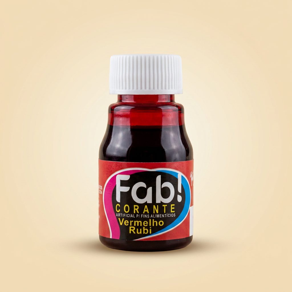 Corante Líquido Fab! Vermelho Rubi 10 ml