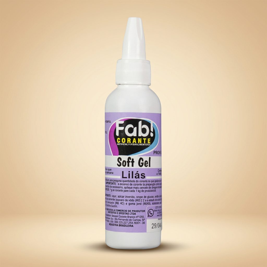 Corante Soft Gel Lilás 25g — FAB