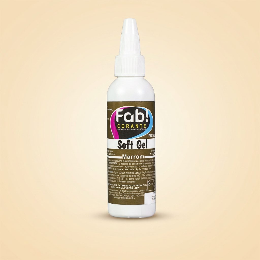 Corante Soft Gel Marrom 25g — FAB