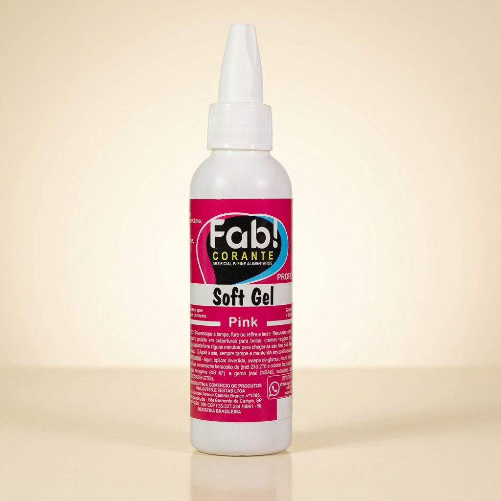 Corante Soft Gel Pink 25g — FAB