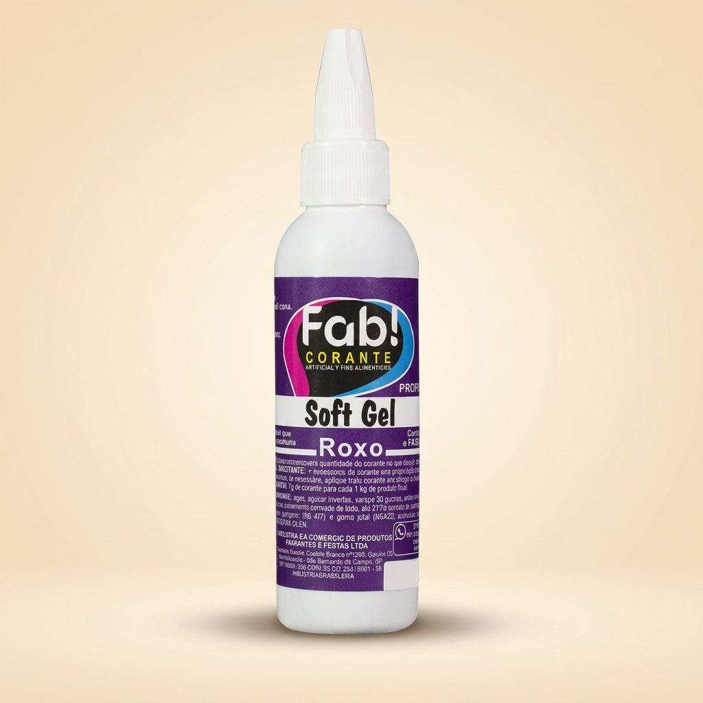 Corante Soft Gel Roxo 25g — FAB