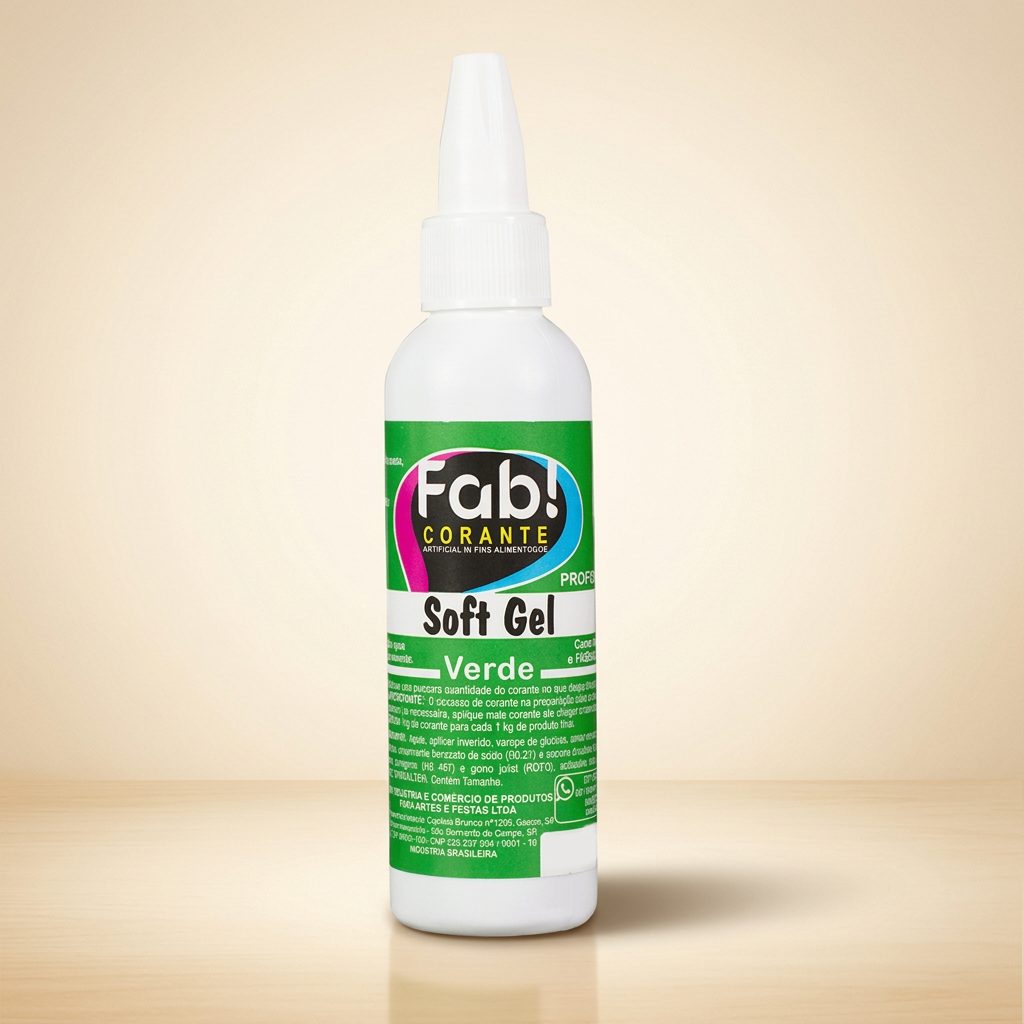 Corante Soft Gel Verde 25g — FAB
