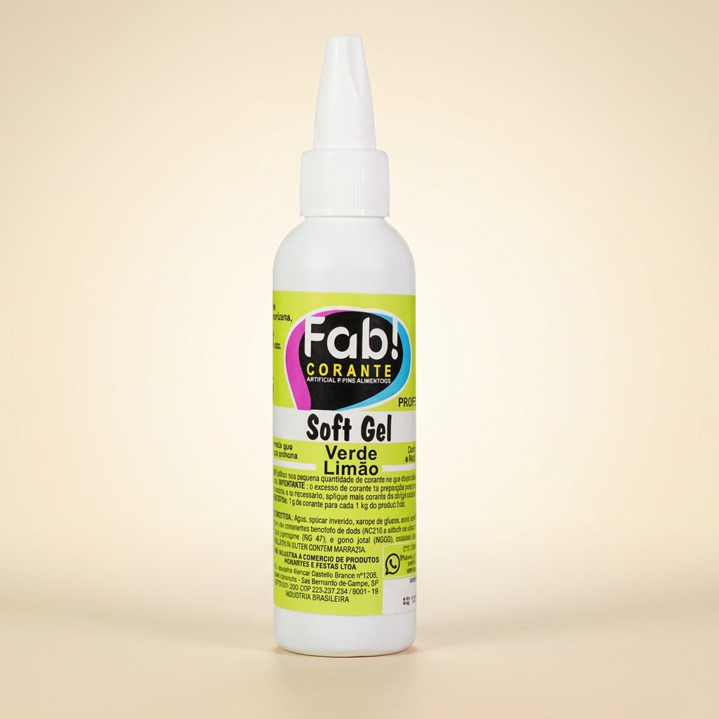 Corante Soft Gel Verde Limão 25g — FAB