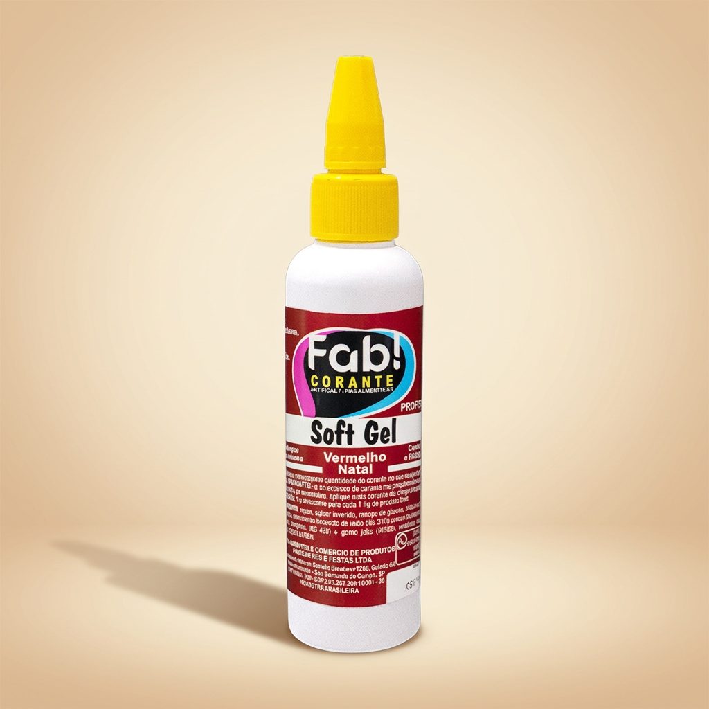 Corante Soft Gel Vermelho Natal 25g — FAB
