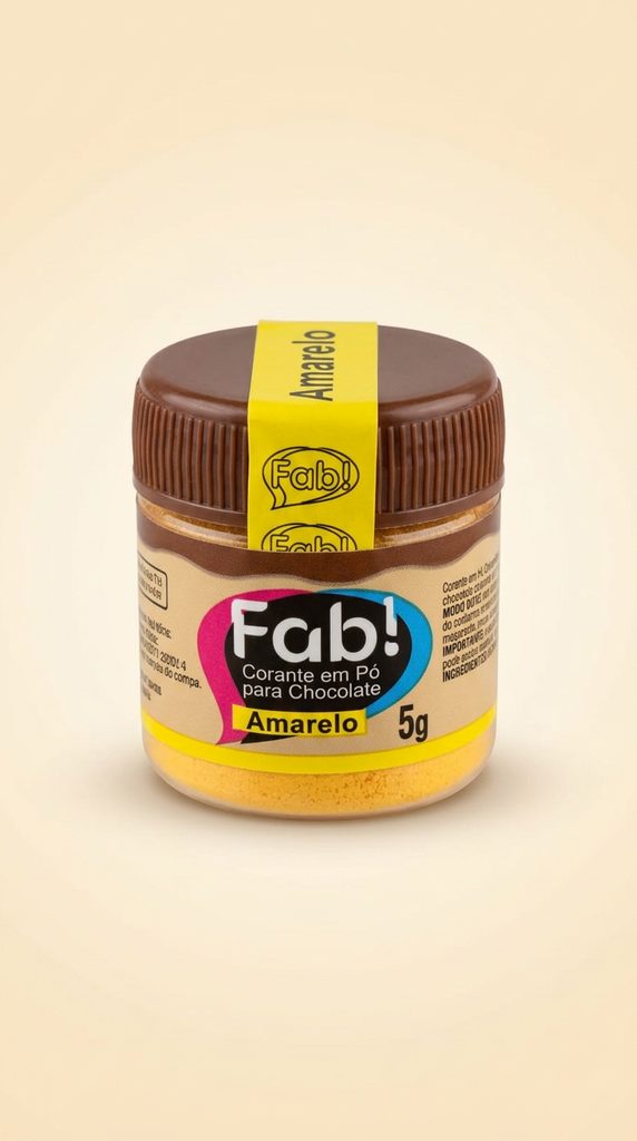 Corante em Pó para Chocolate Fab! Amarelo 5 g