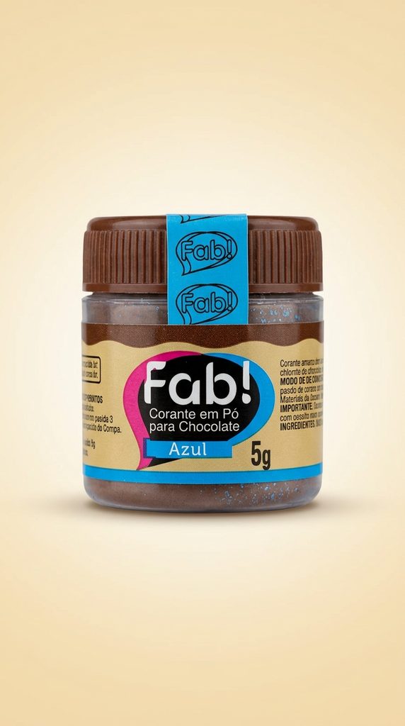 Corante em Pó para Chocolate Fab! Azul 5 g
