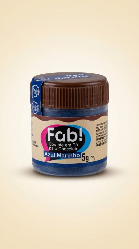 Corante em Pó para Chocolate Fab! Azul Marinho 5 g