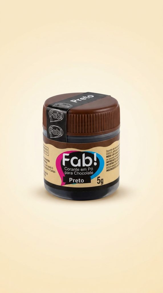 Corante em Pó para Chocolate Fab! Preto 5 g