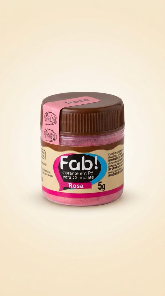 Corante em Pó para Chocolate Fab! Rosa 5 g