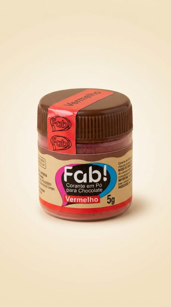 Corante em Pó para Chocolate Fab! Vermelho 5 g