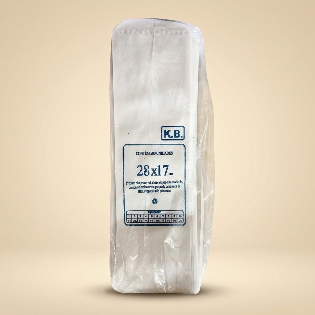 Fardo Papel Branco 28 x 17 cm — 500 un