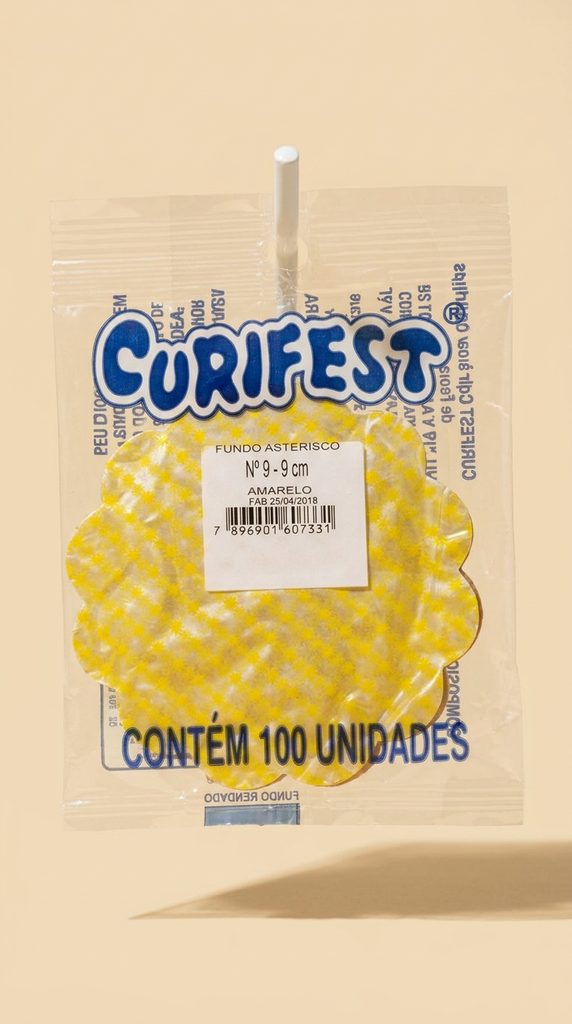 Fundinho Asterisco Amarelo Nº9 9 cm C/100