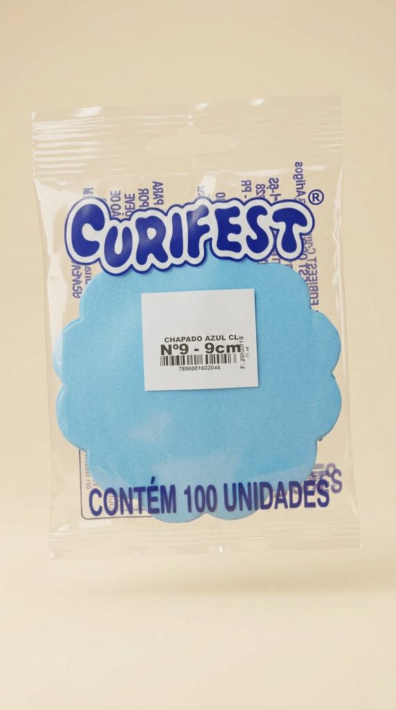 Fundinho Chapado Azul Claro Nº9 9 cm C/100