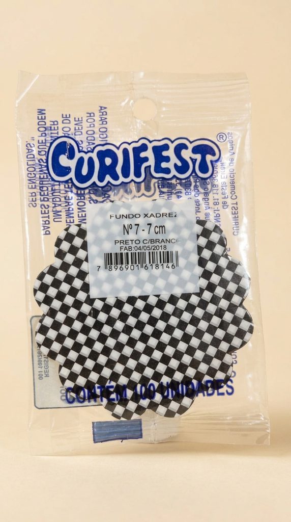 Fundinho Xadrez Preto Nº7 7 cm C/100