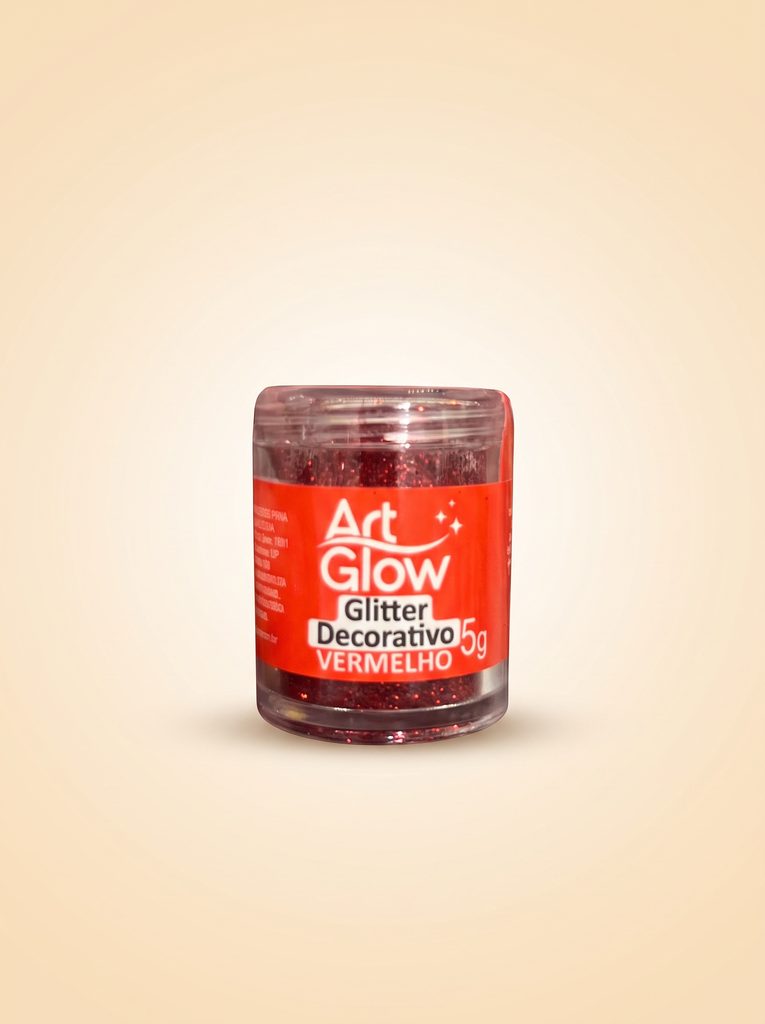 Glitter Decorativo Vermelho 5g — Art Glow