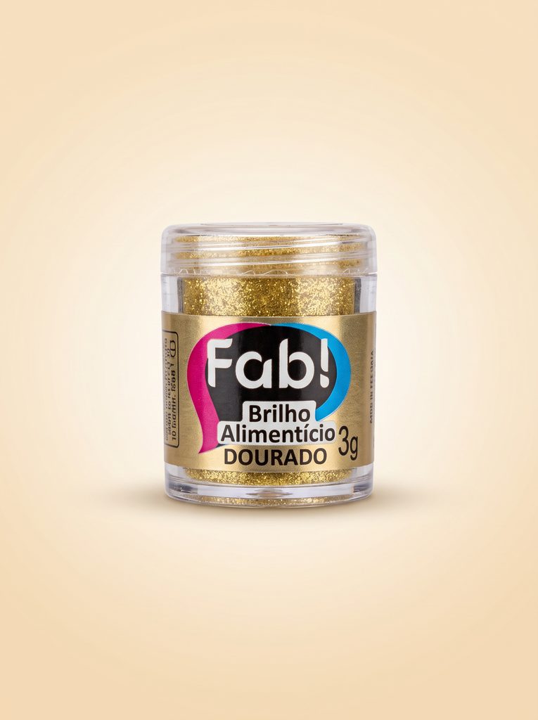 Brilho Alimentício Dourado 3g — Fab!