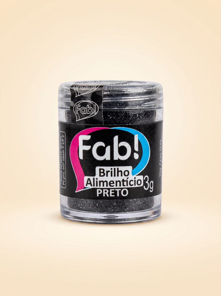 Brilho Alimentício Preto 3g — Fab!