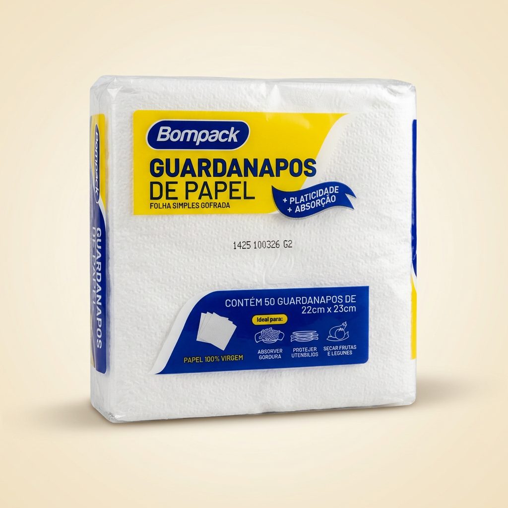 Guardanapo de Papel Bompack 22x23 — 50 un