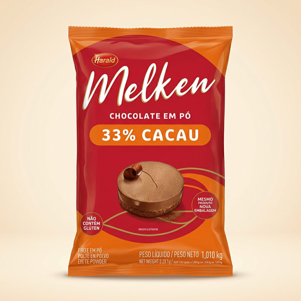 Chocolate em Pó Melken 33% Cacau 1,010 kg
