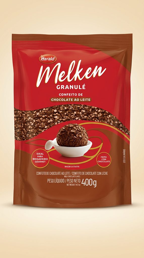 Melken Granulé Confeito de Chocolate ao Leite 400 g