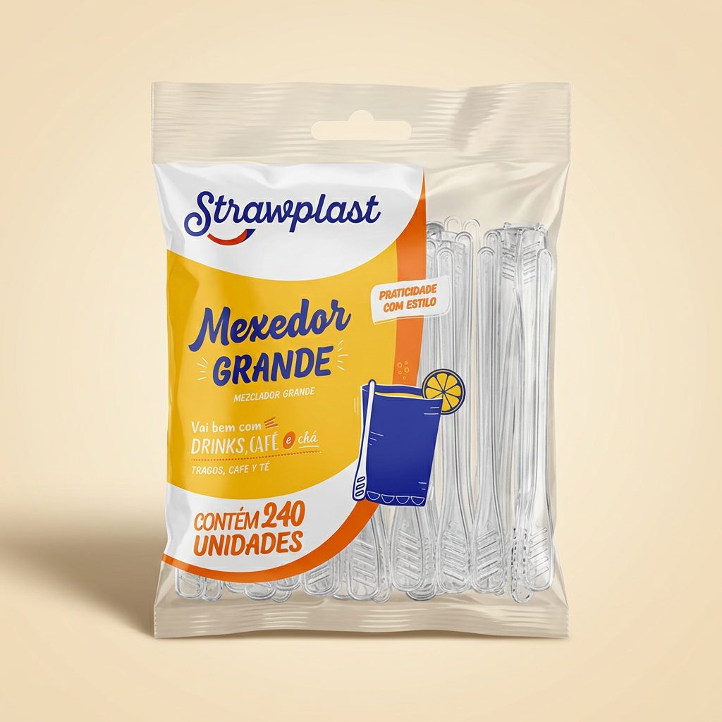Mexedor Grande Strawplast — 240 un