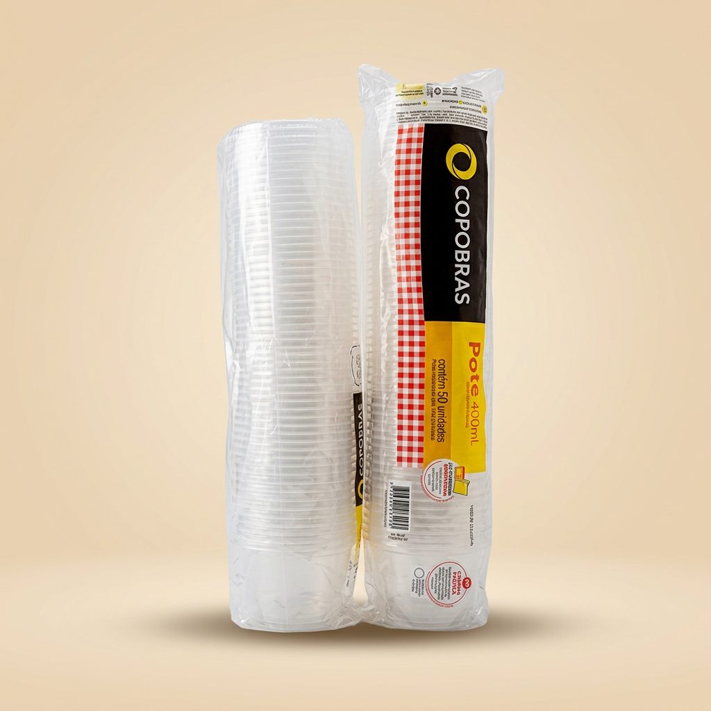 Pote com Tampa 100 ml Copobras — 50 un