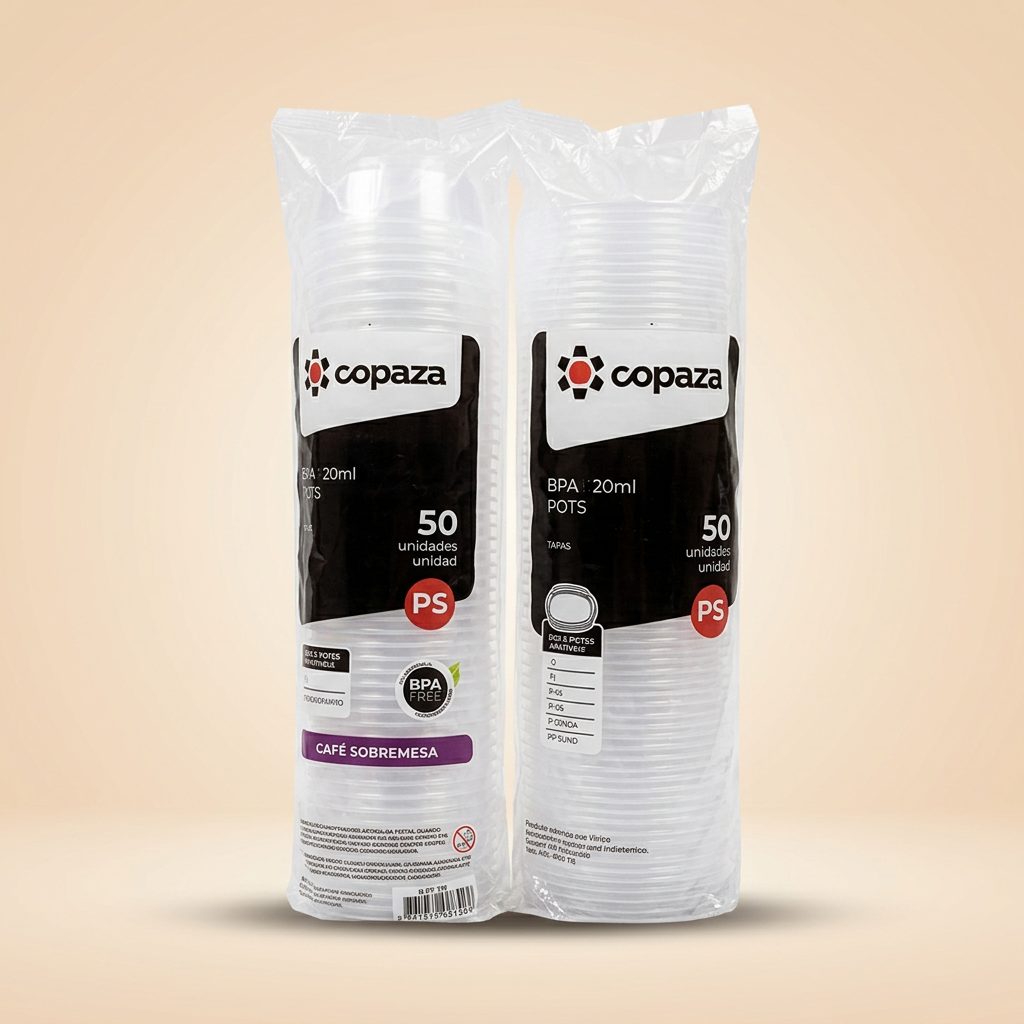 Pote com Tampa 75 ml Copaza — 50 un