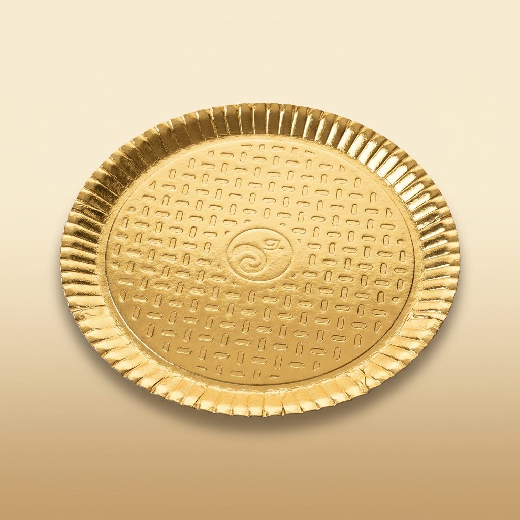 Prato de Papelão Dourado nº 10