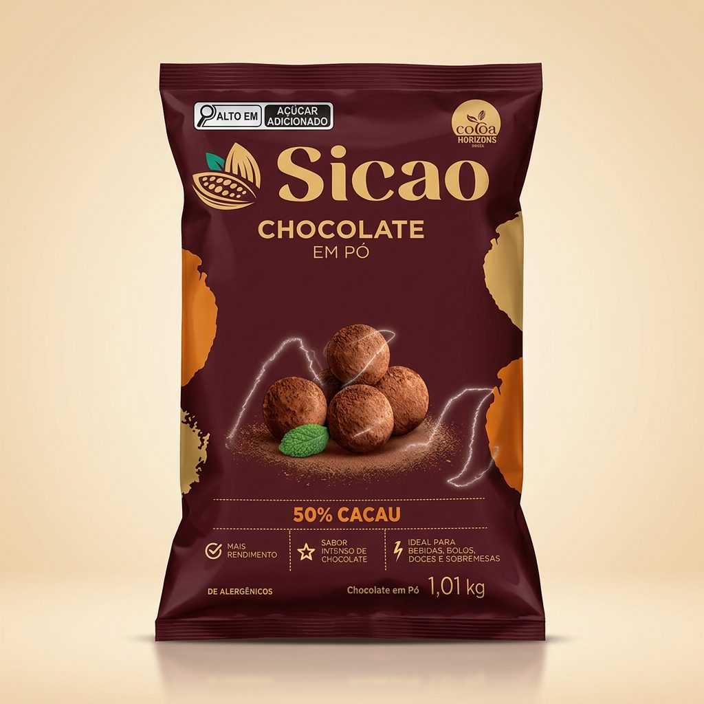 Chocolate em Pó Sicao 50% Cacau 1,01 kg