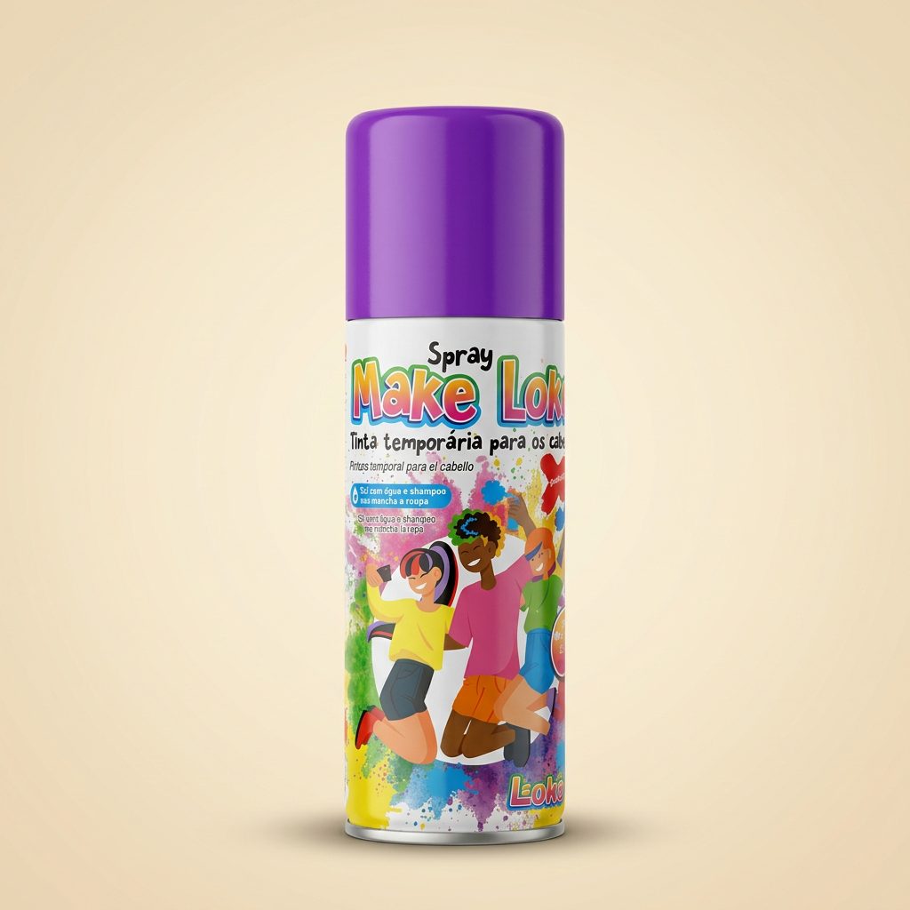 Spray Make Loko Cabelo Roxo