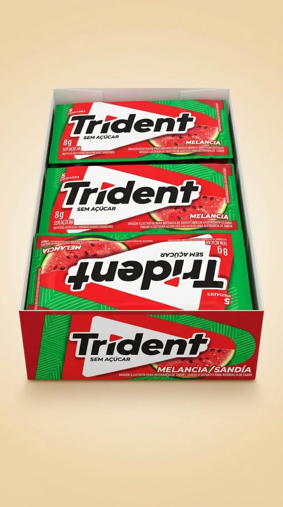 Trident Sem Açúcar Melancia 8 g